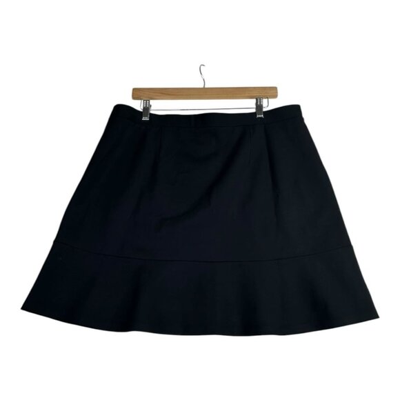 New Loft Mini A-line Skirt size XL Petites Black - Picture 5 of 7